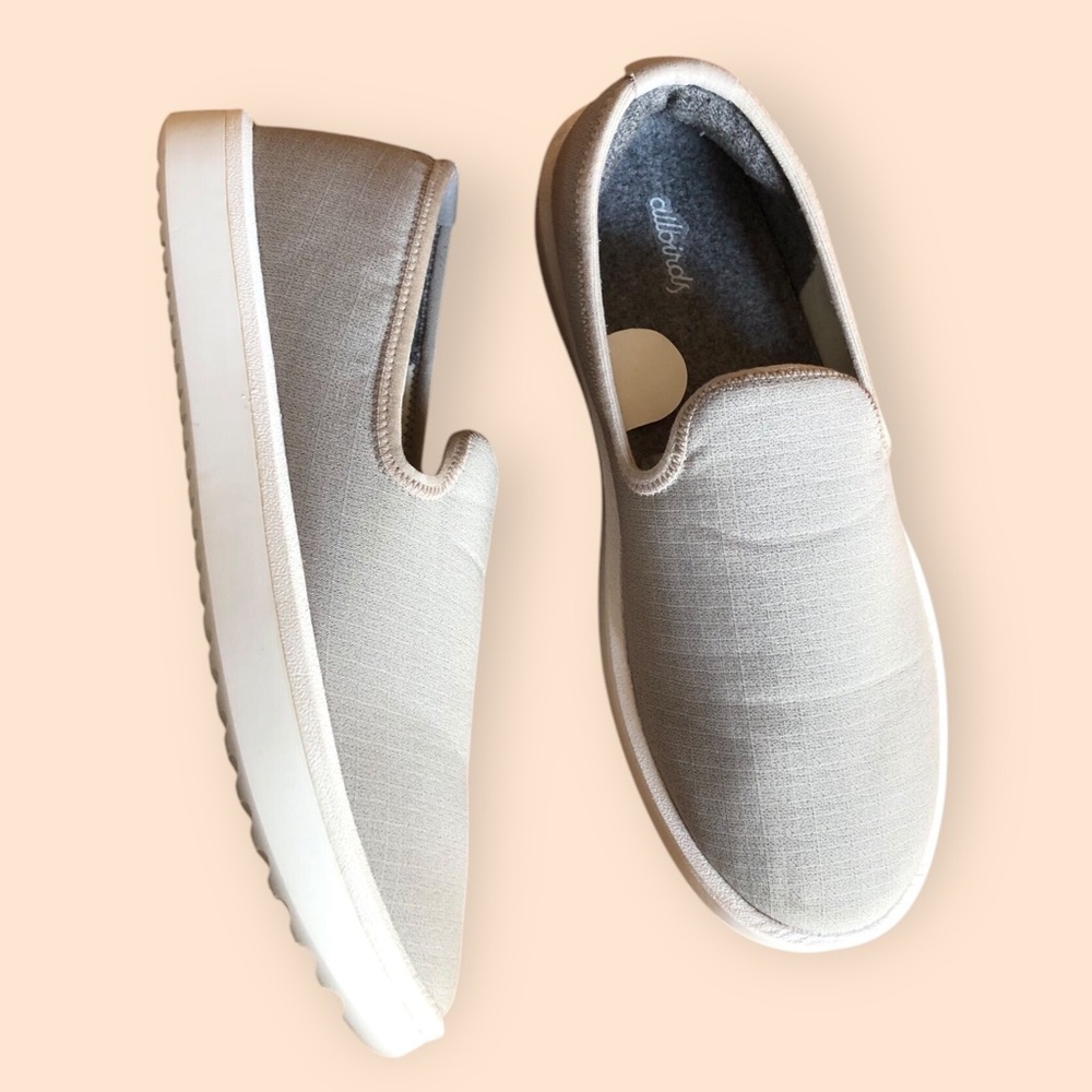 Allbirds Women’s Wool Loungers Slip On Shoes Light Grey White Sole Women’s 10